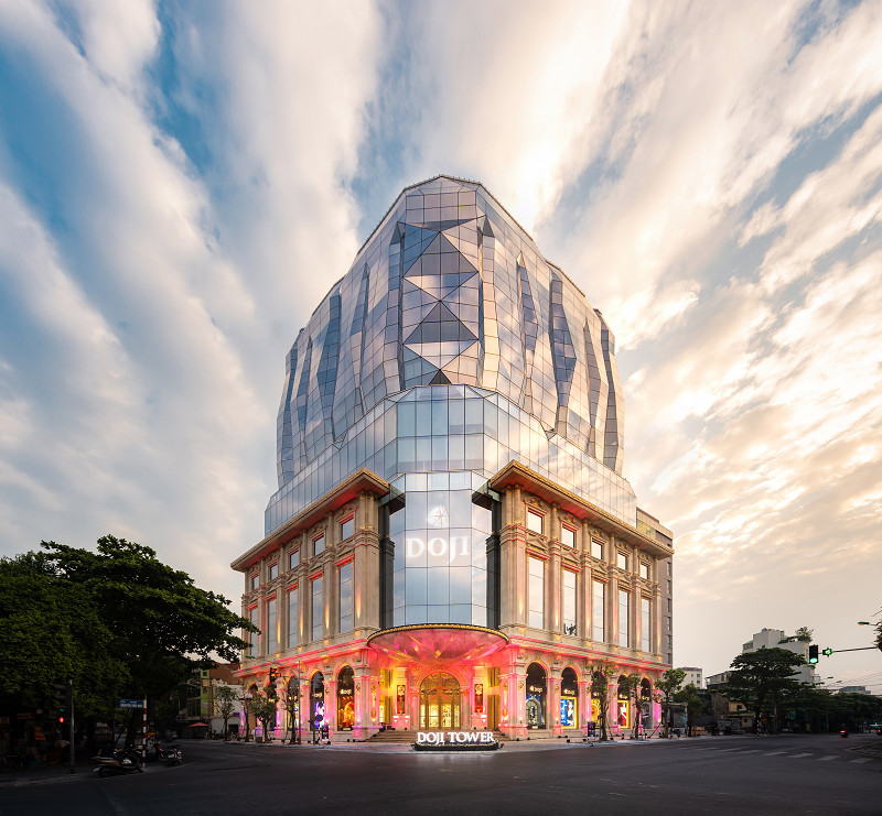 Trung tâm Vàng bạc trang sức DOJI, Tòa nhà DOJI Tower, số 5 Lê Duẩn, Ba Đình, Hà Nội. (Ảnh: DOJI)