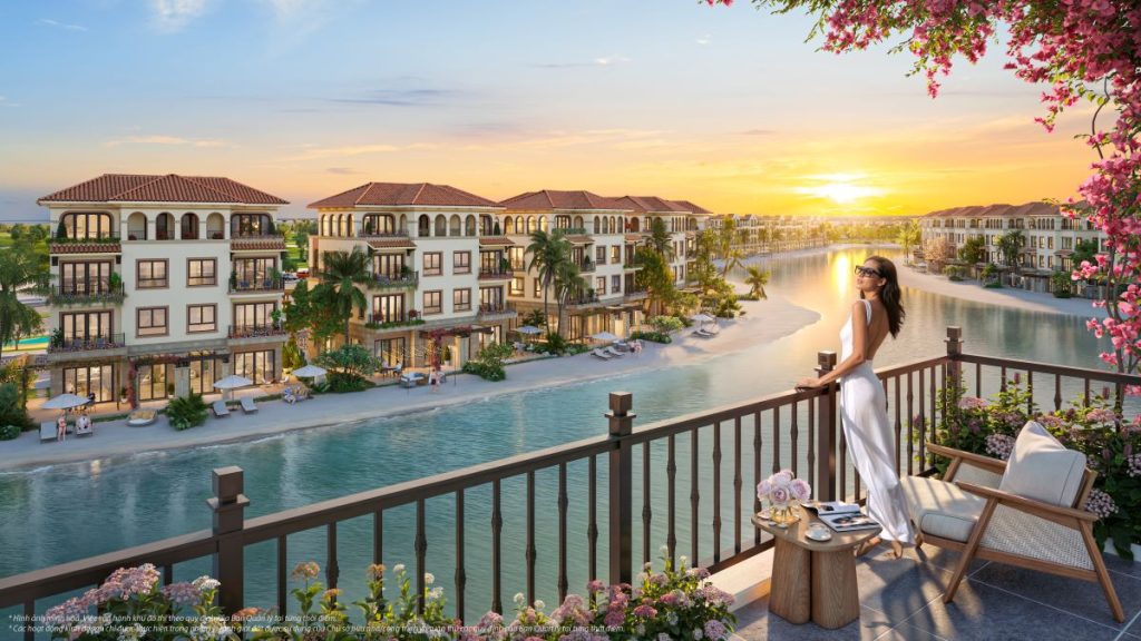 Phân khu Isla Bella là một điểm nhấn mới đầy thú vị tại Vinhomes Royal Island. Ảnh phối cảnh dự án